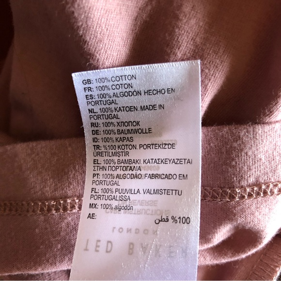 Ted Baker pink flower graphic tee t-shirt graphic mens unisex - Picture 6 of 6